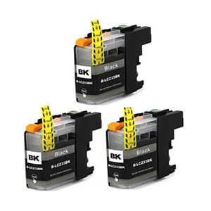 Brother Compatible LC233BK Black Triple Pack