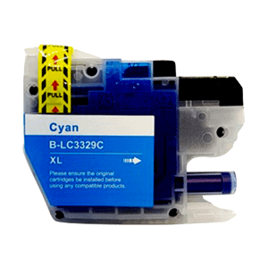 LC3329XLC Compatible High Yield Cyan Ink for Brother