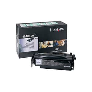 Lexmark Genuine 12A8420 Black Standard Capacity Toner Cartridge