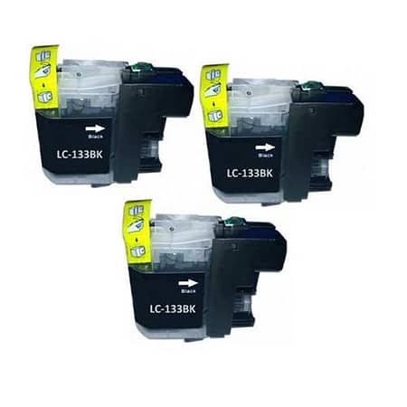 Brother Compatible for LC131/LC133BK Black Triple Pack