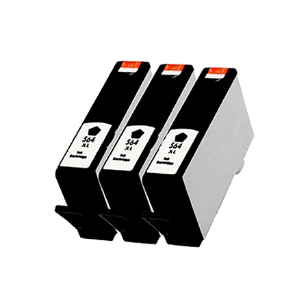 564XL Compatible High Capacity HP Black Triple Pack