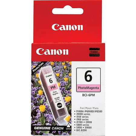 Canon Genuine BCI6PM Magenta Photo Ink Tank