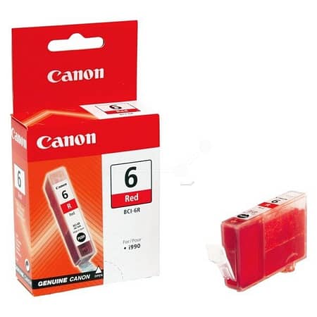 Canon Genuine BCI6R Red Ink Tank