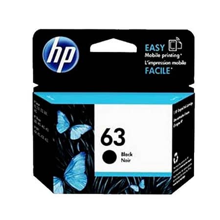HP Genuine 63 Black Ink Cartridge- F6U62AA