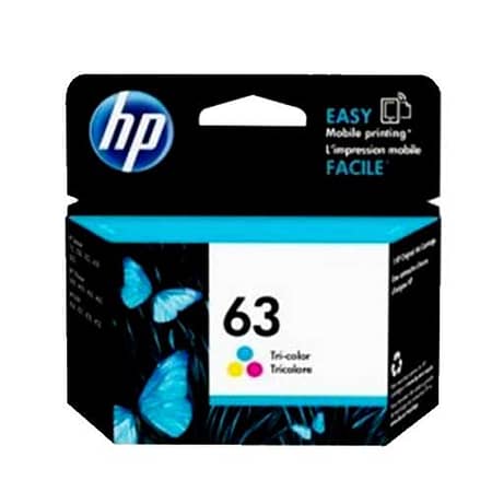 HP Genuine 63 Tri-Colour Ink Cartridge- F6U61AA