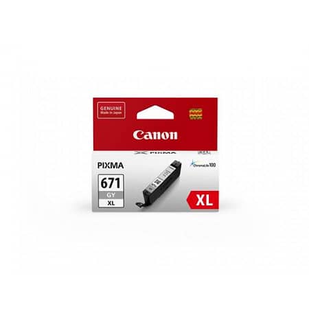 Canon Genuine CLI671XLGY Hi Capacity Grey Ink