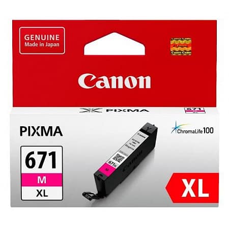 Canon Genuine CLI671XlM Hi Capacity Magenta Ink