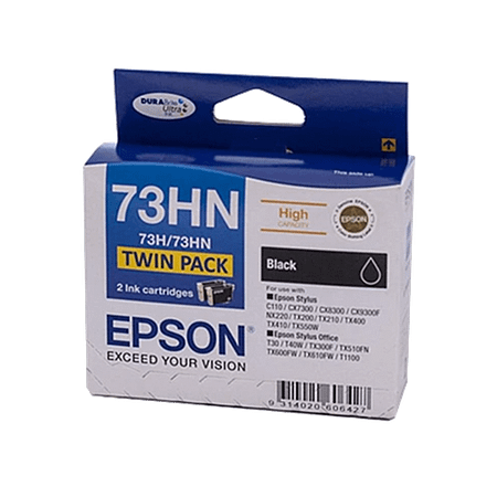 Epson 73HN High Capacity Black Twin Pack
