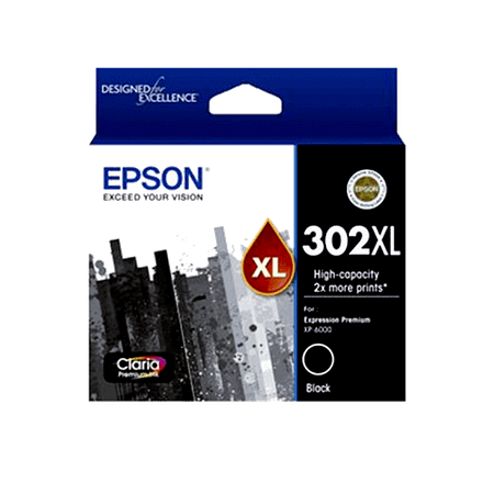 Epson Genuine 302XL High Capacity Photo Black Ink Cartridge
