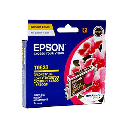 Epson Genuine T0633 Magenta Ink Cartridge - C67 C87 CX3700 CX4700
