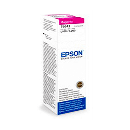 Epson Genuine T6643 - Magenta ink bottle