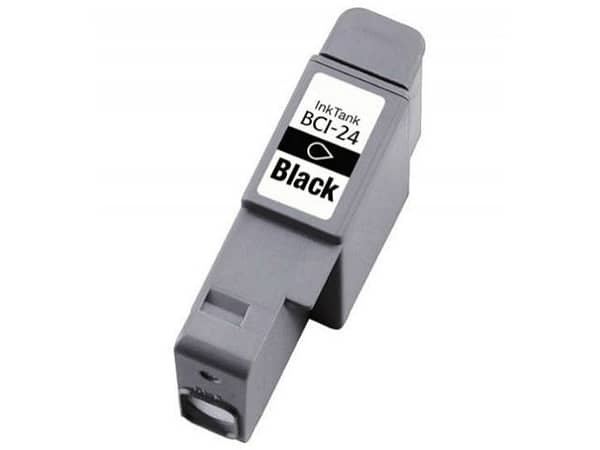 Canon Compatible BCI-24BK Black Ink Cartridge twin set