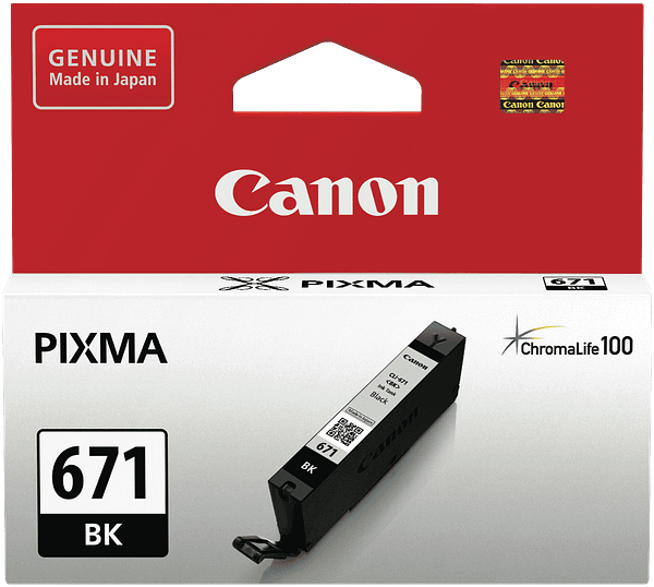Canon Genuine CLI671BK Photo Black Ink